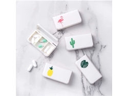 Organizador De Pastillas Pequeño, Paquete De 4, Con Compartimentos Separados Para Vitaminas Y Medicamentos.