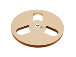 Bobina Vacía De 7 Pulgadas Con 3 Orificios De Conexión En Aleación De Aluminio Para Grabadora Teac Gold De 1/4 De Pulgada.