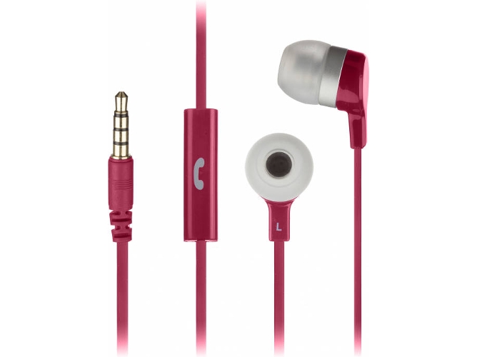 Auriculares con Cable KITSOUND Mini (In Ear - Micrófono - Rosa)