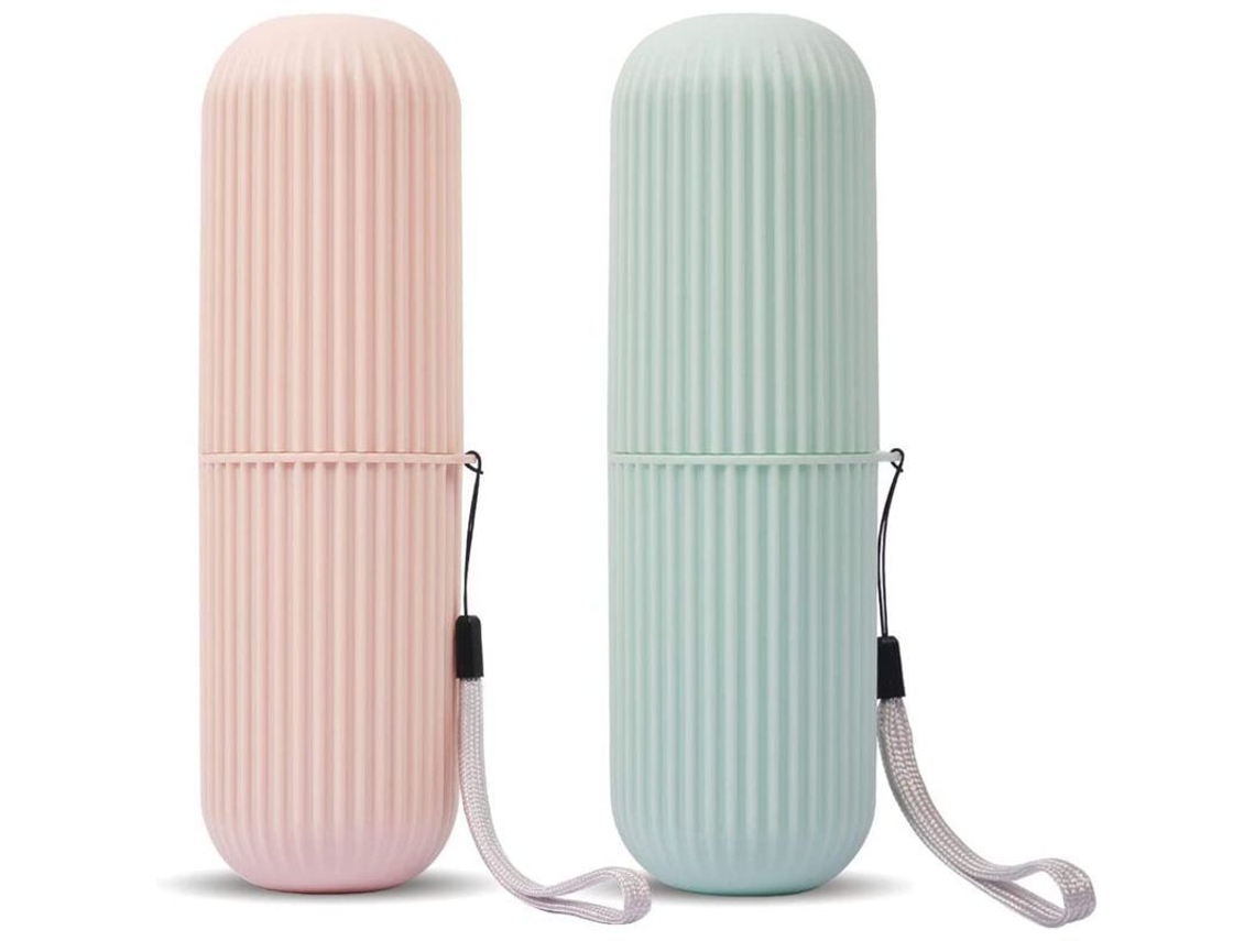 Estuche Portátil Para Cepillos De Dientes, 2 Unidades, Organizador Para Viajes De Negocios Y Uso Diario.