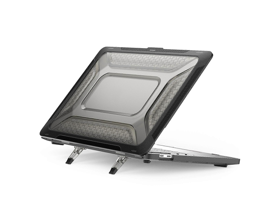 Funda protectora de TPU con diseño de panal para portátil, para MacBook Pro de 13,3 pulgadas (A2338/A2289/A2251, azul zafiro), Ushion (2020)