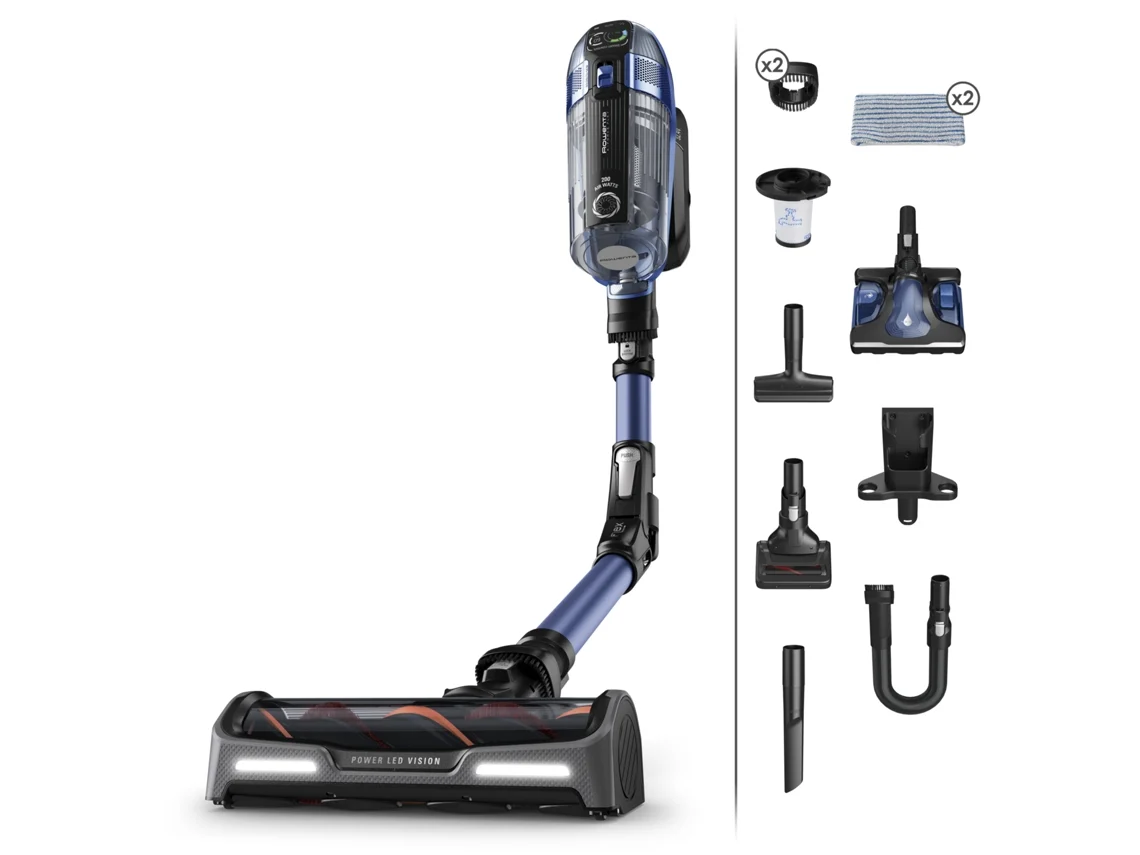 Aspirador Vertical ROWENTA X-Force Flex 14.60 Auto Animal Care Aqua RH99C0WO (324 V - Autonomía: 70 min - 900 ml)