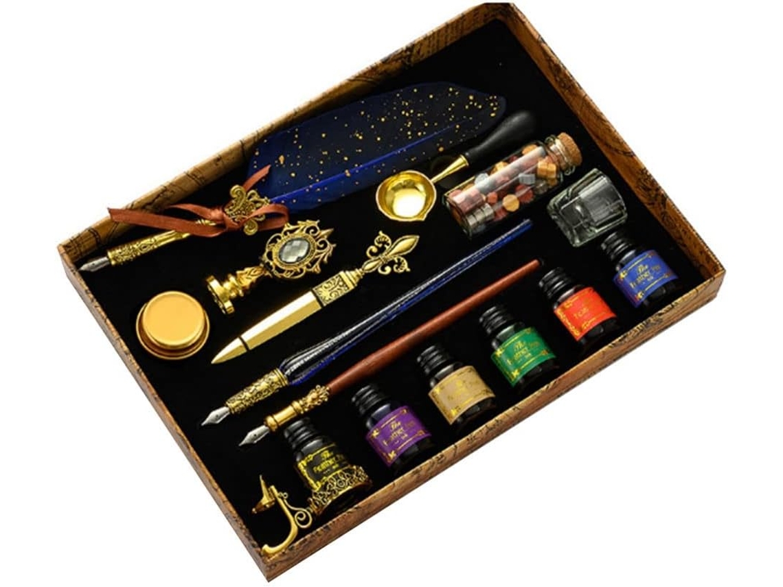 Juego De 16 Plumas Estilográficas Antiguas De Madera Estilo Retro Para Caligrafía, Arte Y Regalos.