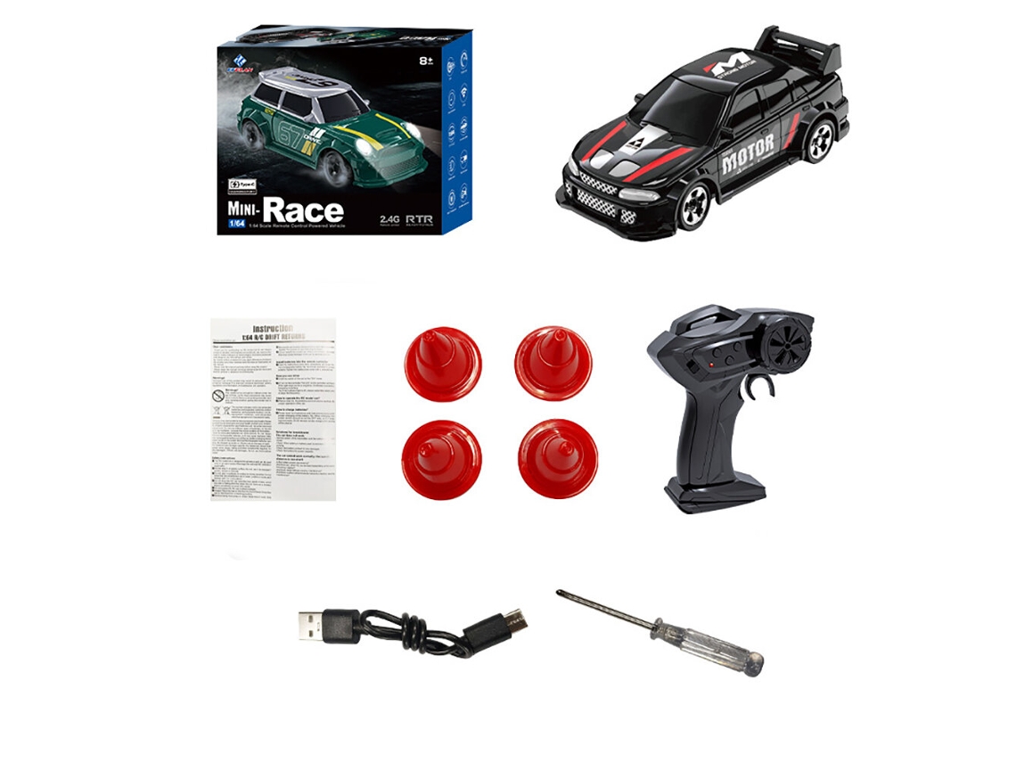 Verde Oscurokfplan Kf33 Rtr 1/64 2.4g 4wd Mini Drift Rc Deportivo Led Alta Velocidad On-road Micro Control Remoto Escritorio Juguetes