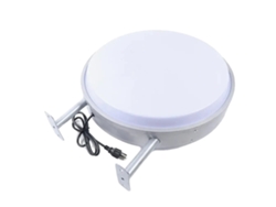 Caja de luz LED de doble cara, 50 cm de diámetro, resistente al agua, blanca