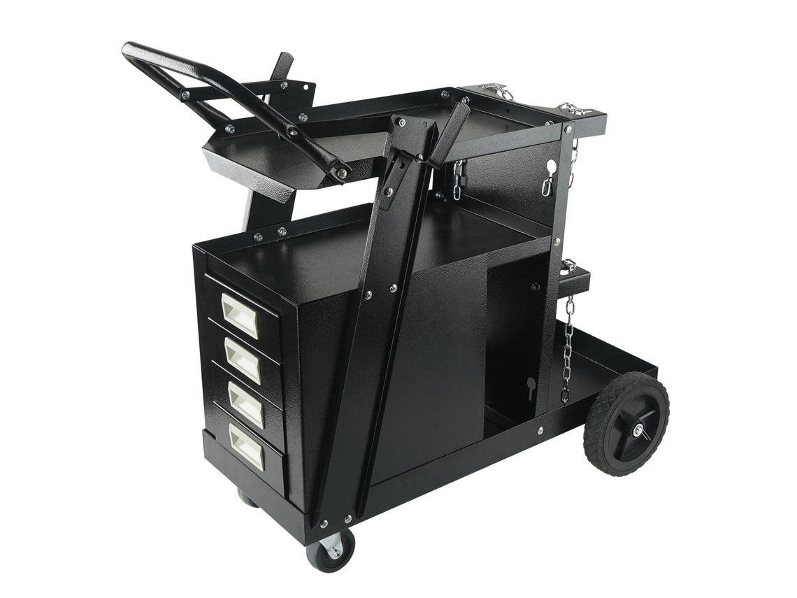 Carro de soldadura Succebuy de 2 niveles con 4 cajones y ruedas giratorias de 360 ​​grados, 120 kg
