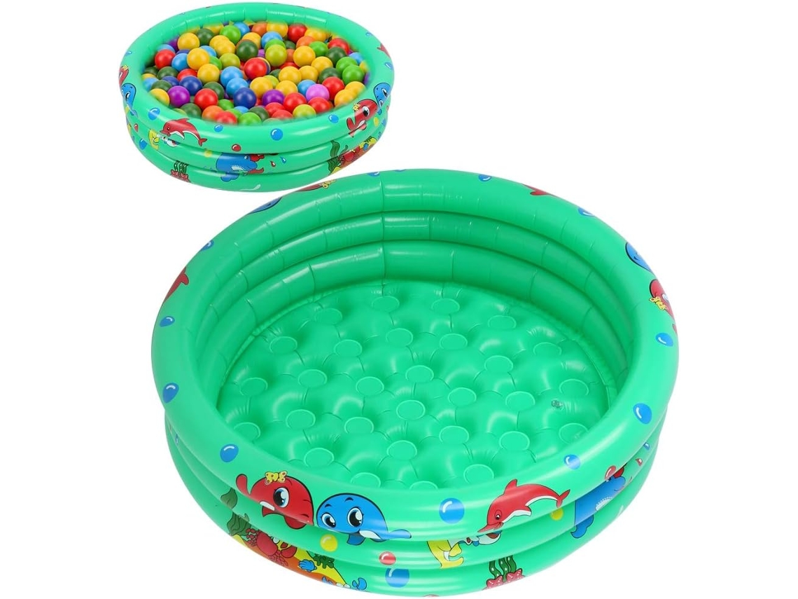 Piscina Inflable Redonda Para Bebés Y Niños Pequeños - Piscina Pequeña Verde Portátil Para Uso Doméstico,