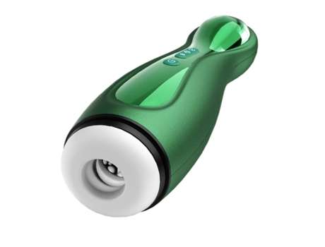 Masturbador Masculino con Succión Automática 3 Succiones y 6 Vibraciones Juguete Sexual Masculino Adulto Verde BISBISOUS