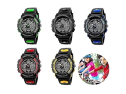 Relojes deportivos para niños al aire libre, reloj digital multifuncional impermeable con luz LED Ly Ebike