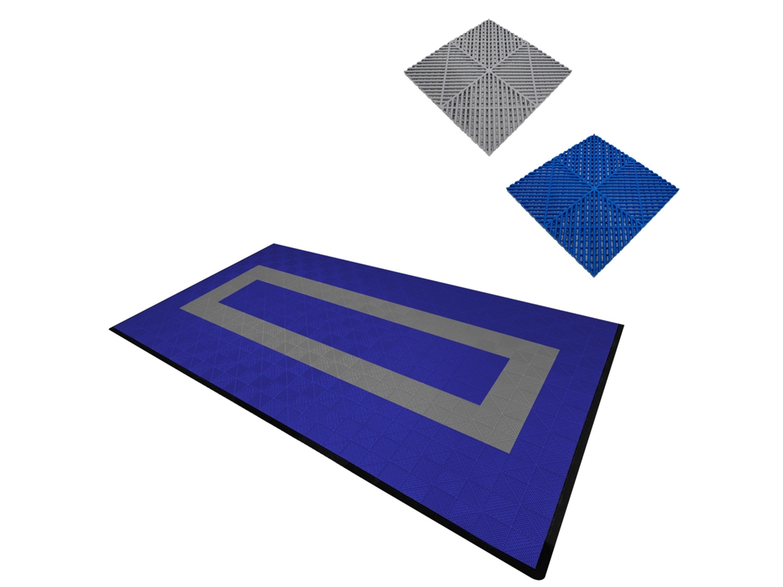 Metaplacas de polipropileno con canales de ventilación y bordes azules (90 unidades) y grises (30 unidades) Monstershop (120 unidades)
