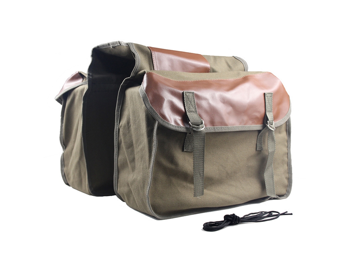 Bolsa De Lona De Gran Capacidad Para Sillín De Bicicleta, Ideal Para Ciclismo, Viajes, Desplazamientos Diarios Y Motociclismo.
