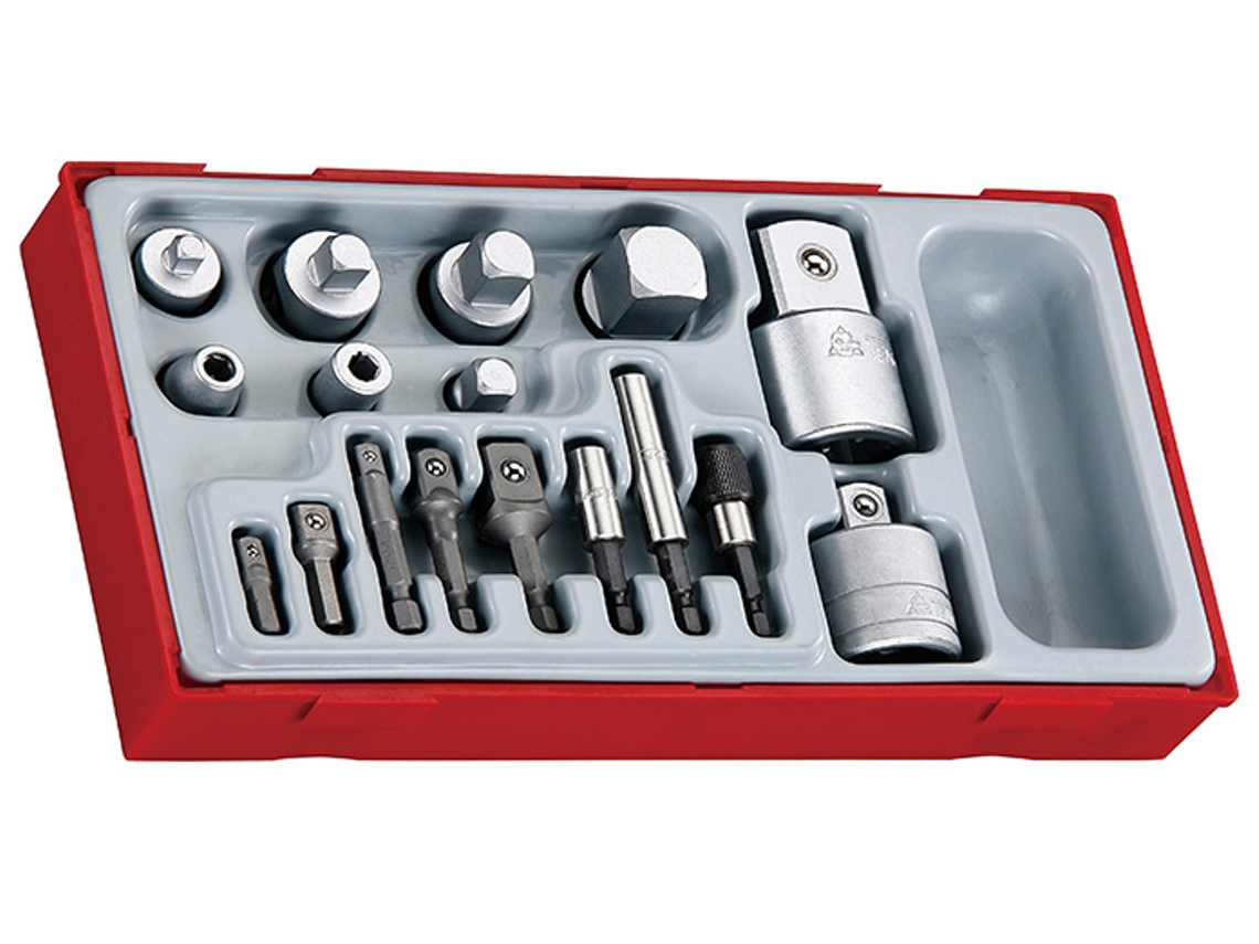 TENGTOOLS 185800109 Juego de Adaptadores 1/4-3/8-1/2-3/4 Ttadp17