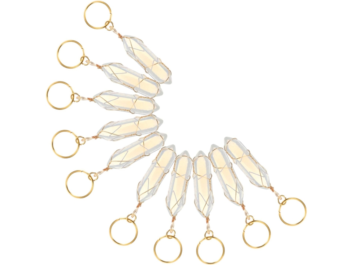 Juego de 10 cuentas para trenzas y accesorios decorativos, anillos y colgantes.