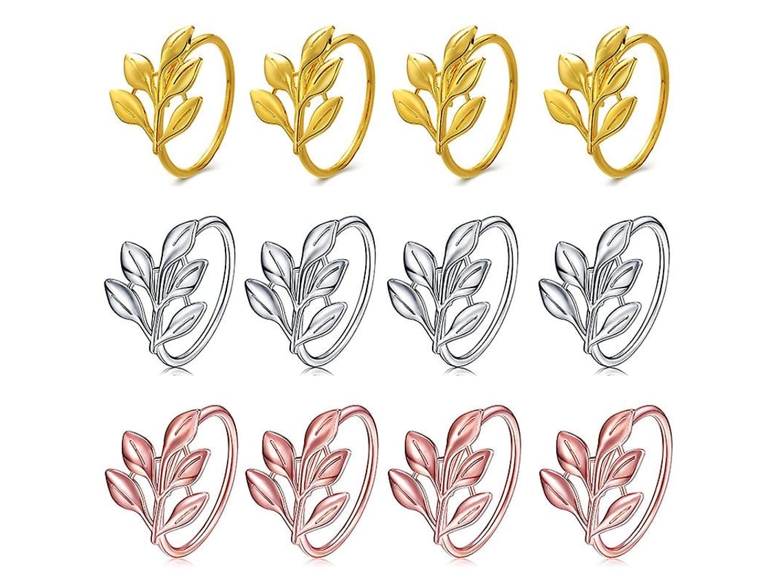 Conjunto De 12 Hebillas Para Servilletas, Porta Servilletas Para Decoración De Mesas En Hoteles, Restaurantes Y Bodas