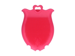Escova De Banho Para Bebê Macia Com Design Duplo Limpeza E Massagem Cabelo Couro Cabeludo Rosa