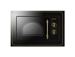 Microondas encastrable INFINITON IMW-RU20 800W 20L función grill acabado rústico negro