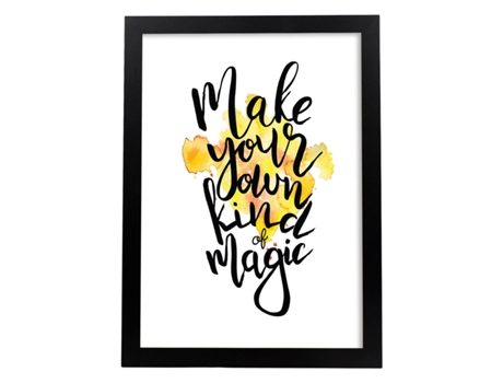 Póster NACNIC con Mensajes Felices Coloridos. 'Haz Tu Propia Magia'