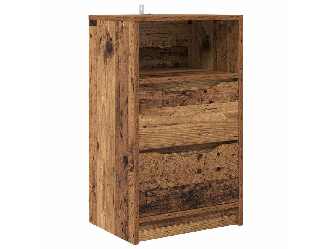 Mesita de noche antigua de madera con cajón MAISON EXCLUSIVE (40x30x467 cm)