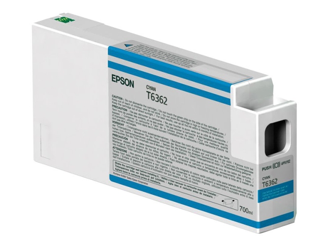 Cartucho de Tinta Original EPSON C13T636200 T6362 Cián 700ML