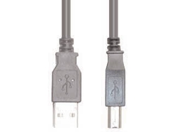 Cable USB E+P (USB - 1.5 m - Gris)
