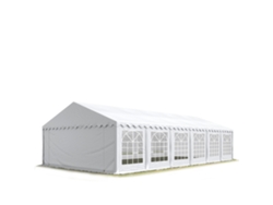 Carpa para fiestas 6x12 m, PVC 700, color blanco Toolport