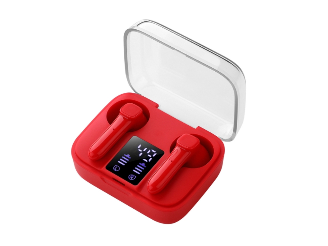 Auriculares YIZHOOD True Wireless Bluetooth Rojo