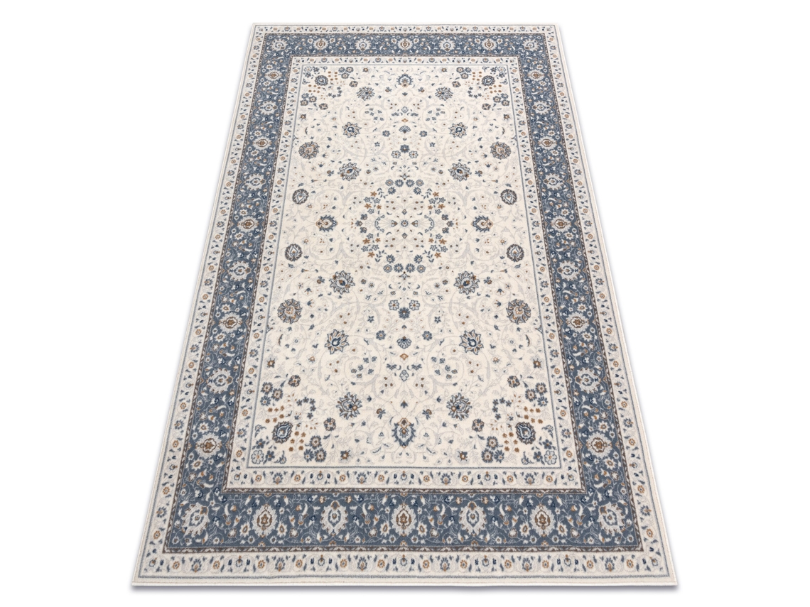 Alfombra Nain Marco Ornamento 7179/51943 Beige/Azul Oscuro (240 x 340 cm)