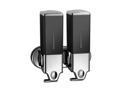 Dispensador de jabón líquido manual cuadrado de pared de 500 ml, Rosewell Home, accesorios de baño