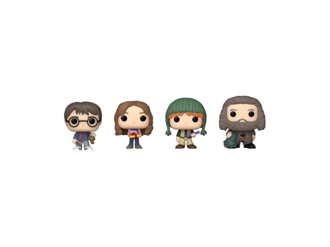 Figura Funko HARRY POTTER Festive Tree ¡Juego de bolsillo pop exclusivo de EE. UU.! Paquete de 4