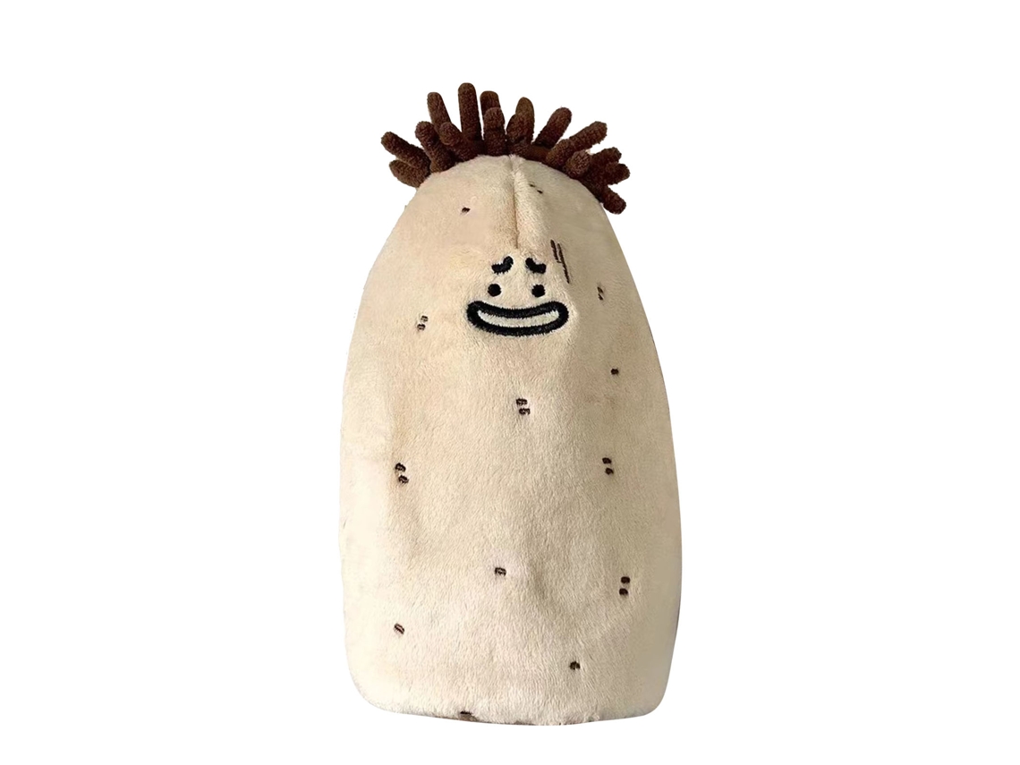 Estuche para lápices suave, resistente a la decoloración y versátil, con forma de patata.