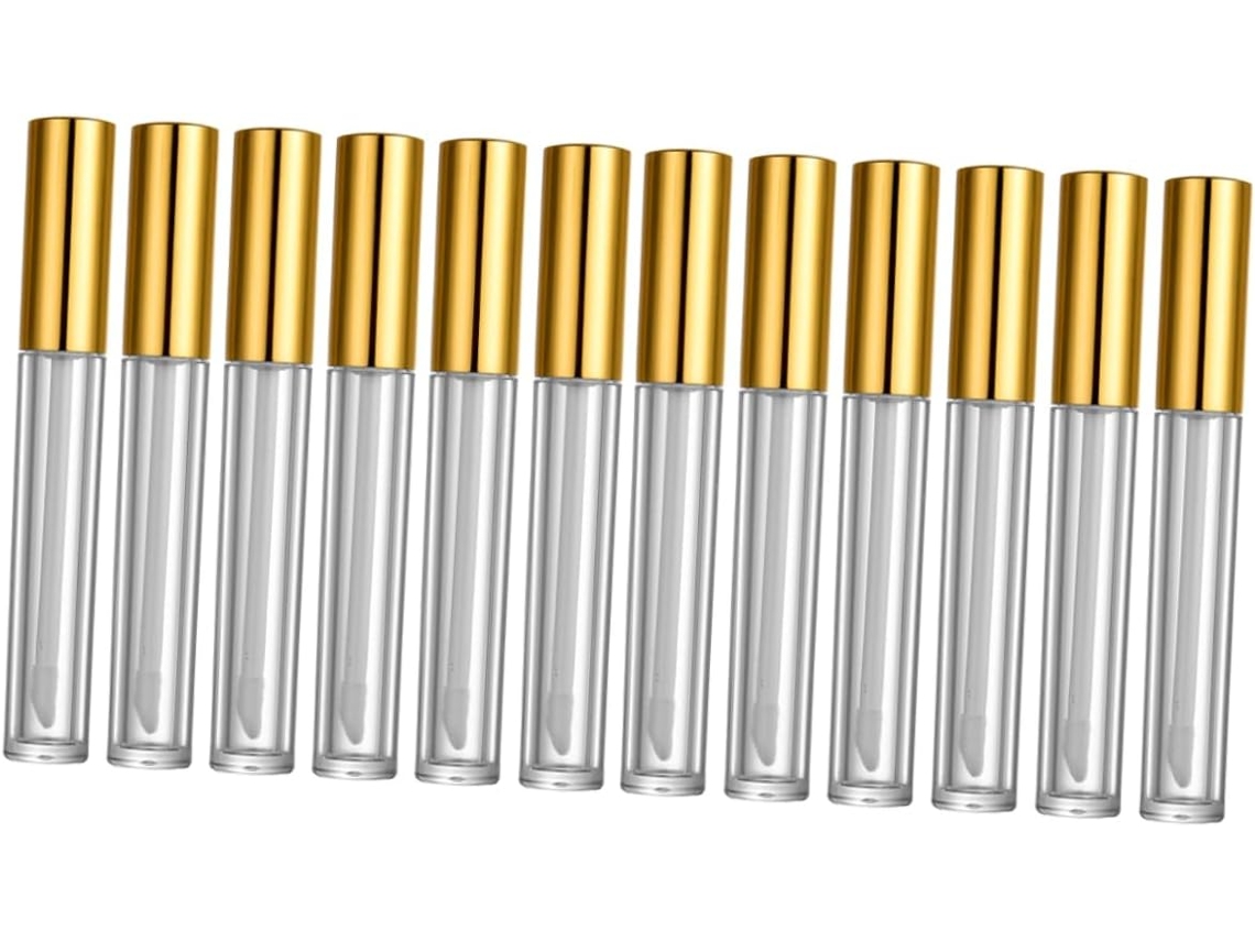 Conjunto De 40 Tubos De Confeitar Recarregáveis Com Acabamento Brilhante E Frascos Vazios Para