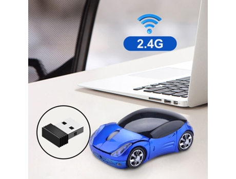 Ratón de desplazamiento USB de ratón óptico inalámbrico de 24 GHz y 1200 ppp UNBRAND
