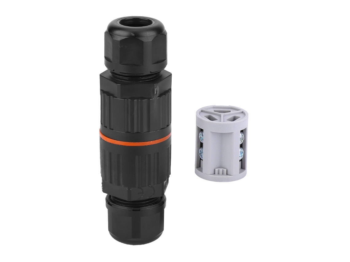 Caja De Empalme Impermeable Ip68, Conector De Cable Eléctrico Con Terminal De 3 Núcleos Para Lámparas De Exterior.