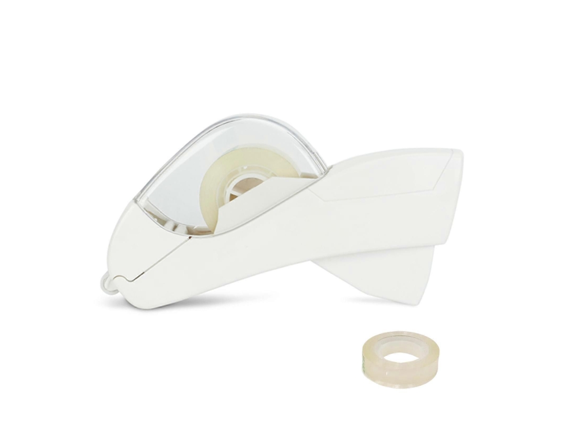 Cortador de cinta manual ergonómico con 2 rollos de 12 mm, dispensador automático para embalaje y cierre de cartón GOKOCO