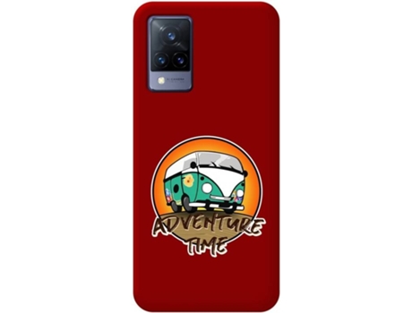 Carcasa Vivo V21 5G TUMUNDOSMARTPHONE Adventure Time Rojo