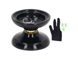Dan26-yoyo Unresponsive De Aleación De Aluminio Estabilidad Avanzado Con 3 Cuerdas Guante Negro