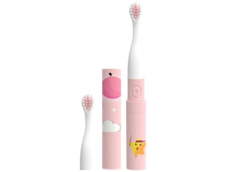 Cepillo de dientes eléctrico ZMDECQNA para niños recargables de alta potencia ¡nuevo! (rosa)