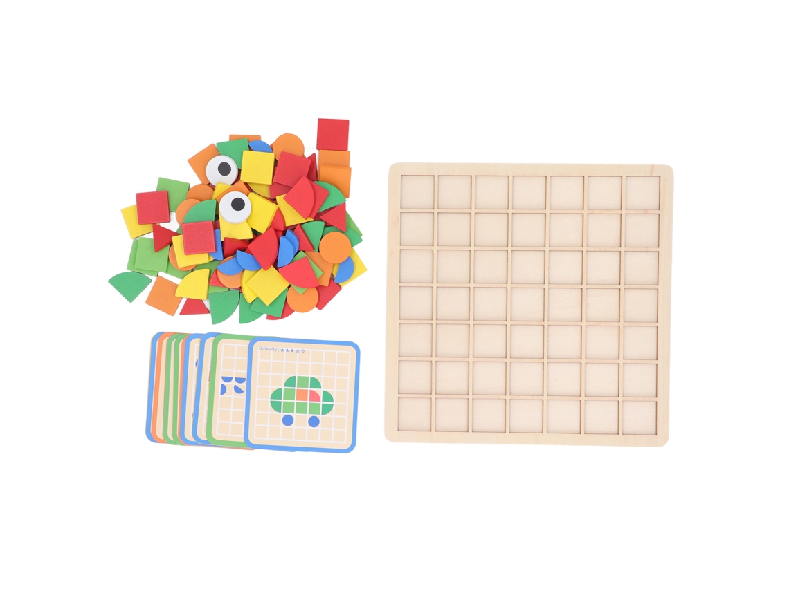 Rompecabezas De Bloques De Madera Para Niños Con Coordinación Y Cognición