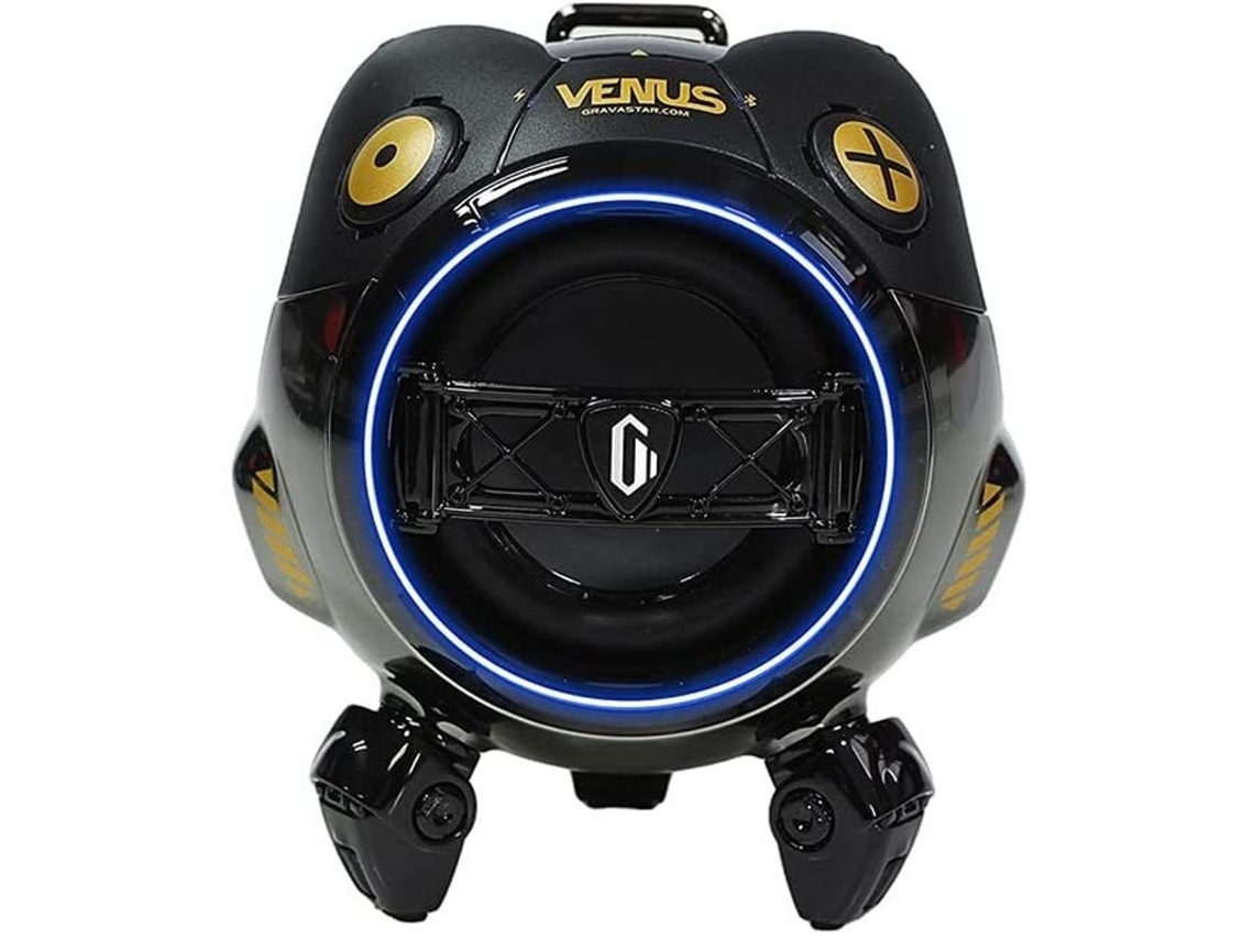 Mini altavoz Bluetooth Venus Altavoz subwoofer inalámbrico negro Yemaesre
