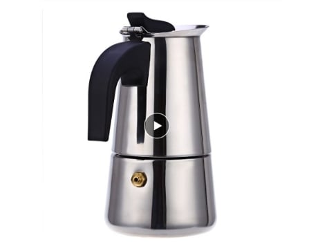 Cafetera de café 300ml MAKA ITALIAN MOKA ESPRESSO CAFETEIRA EXPRESO PERCOLORIO COCINA DE INDUCCIÓN DE INDUCCIÓN DE ACERO INOXIDABLE | CAFEAS DE CAF...
