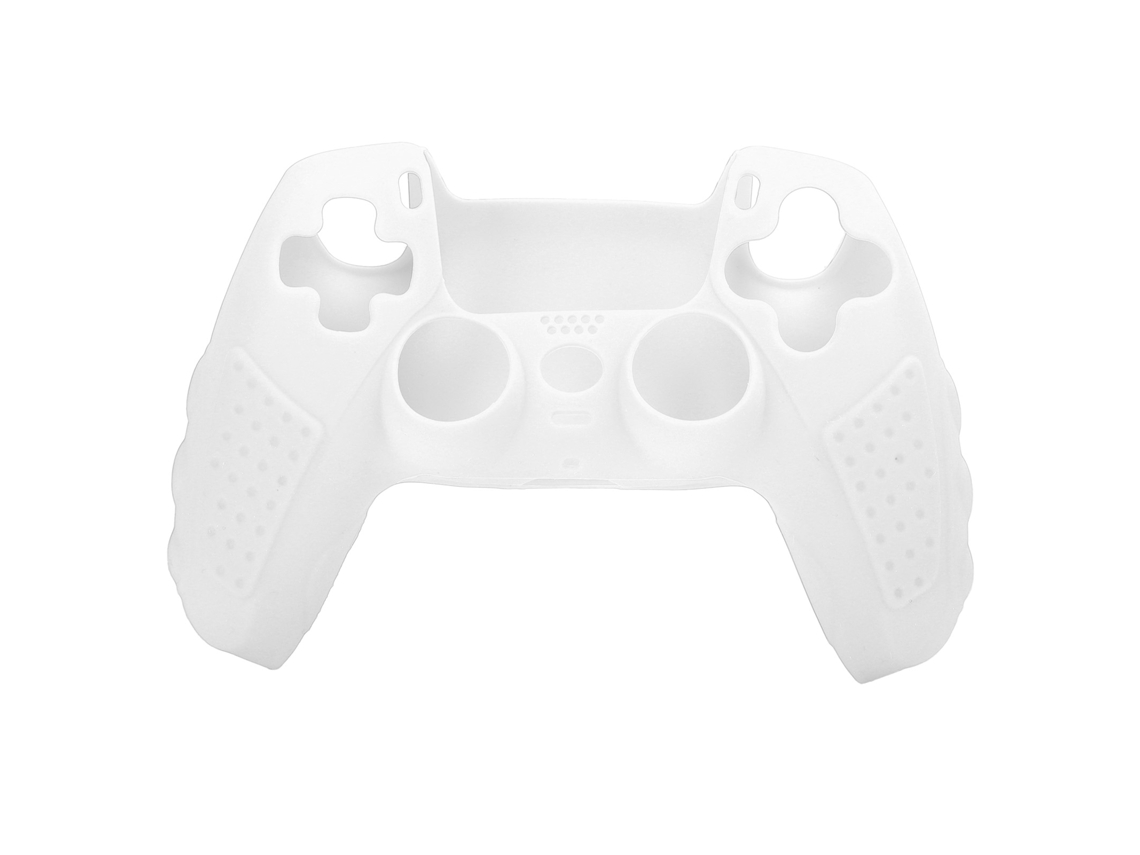 Capa De Proteção Anti-deslizante De Silicone Para Controle Ps5 Gamepad Com Grip Branco