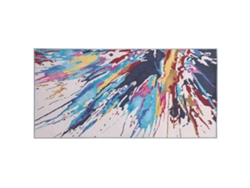 Alfombra de pelo corto BELIANI Karabuk de Poliéster Multicolor 80x150