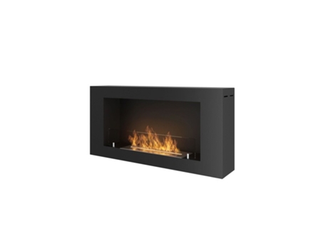 Chimenea de bioetanol mural negro mate BLACKBOX OUTINFIRE