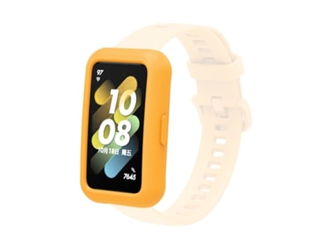 Funda de Silicona Anti-rasguños para Huawei Band 7/6 - anaranjado