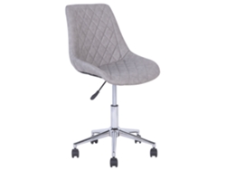 Silla de oficina BELIANI Maribel de Piel sintética Gris 57x57x96