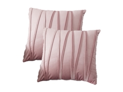 Juego De 2 Fundas De Almohada Decorativas De Felpa, 18 X 18 Pulgadas