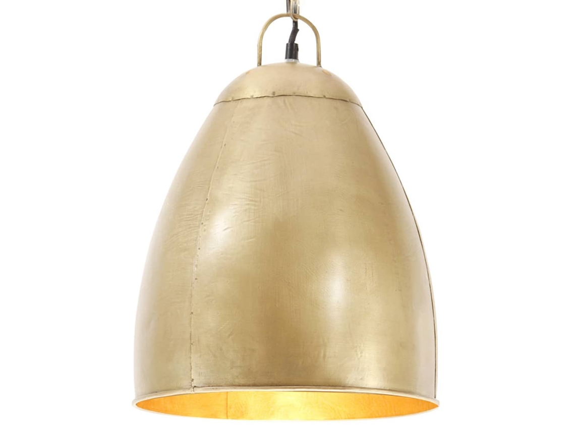 Lámpara Luminária Colgante Industrial Redondo 25 W 32 Cm E27 Bronce