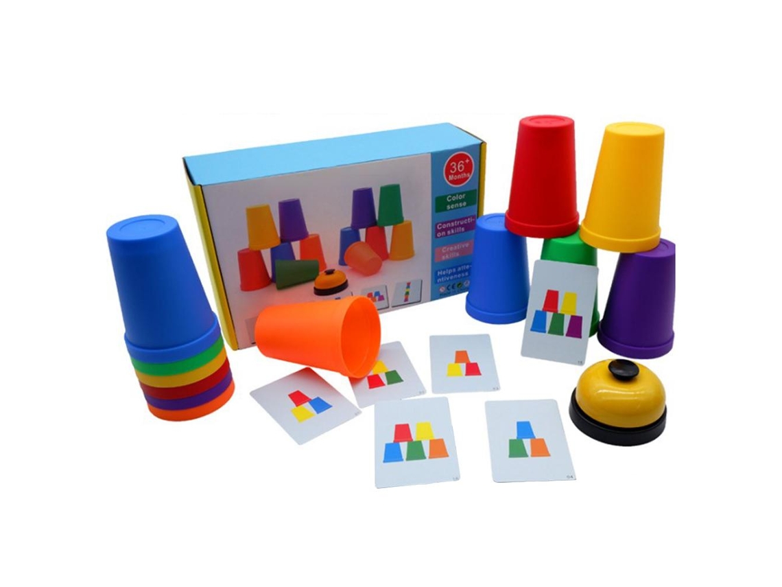 Ats-tazas Apilables Para Niños Juego Quick Stacks Entrenamiento De Velocidad Juego Deportivo Clásico Reto Interactivo Juguete De Fiesta
