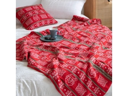 Manta Navideña Decorativa 130x180cm, Suave E Elegante Para Casa, Ideal Para Cama E Sofá
