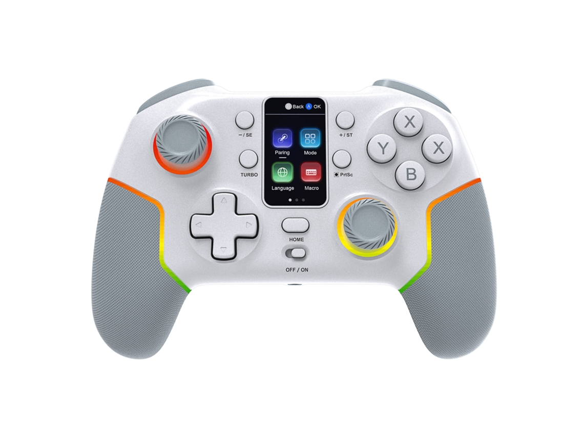 Mando inalámbrico extensible con Bluetooth 5.0, compatible con teléfonos Android/iOS, compatible con juegos móviles, rojo y azul. Aeuzwr